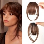 Breton din par artificial cu clips AP405 Saten Mediu cu suvite lateral